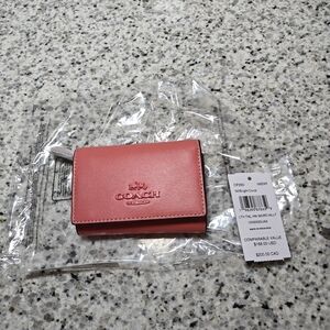coach Micro Wallet (Pink Coral)